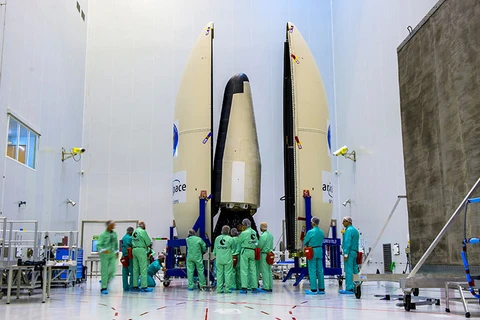 Châu Âu phóng tàu vũ trụ thử nghiệm tại sân bay Guyana