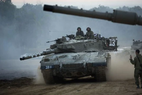 Quân đội Israel bất ngờ tập trận tại biên giới với Dải Gaza