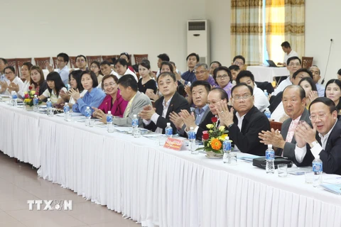 Doanh nghiệp Thái Lan tại Hội nghị xúc tiến đầu tư vào Quảng Trị. (Ảnh: Hồ Cầu/TTXVN)