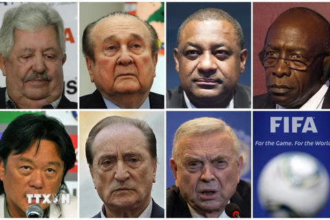 Các quan chức FIFA bị bắt giữ do bị tình nghi nhận hối lộ. (Nguồn: AFP/TTXVN)