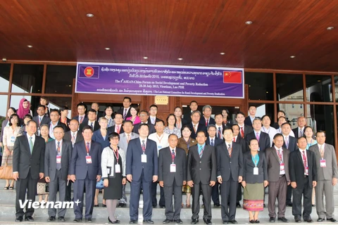 Đại biểu dự Diễn đàn ASEAN-Trung Quốc về Phát triển xã hội và xóa nghèo. (Ảnh: Phạm Kiên/Vietnam+)