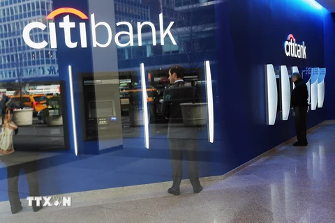 Chi nhánh Citibank tại New York (Mỹ) . (Nguồn: AFP/TTXVN)
