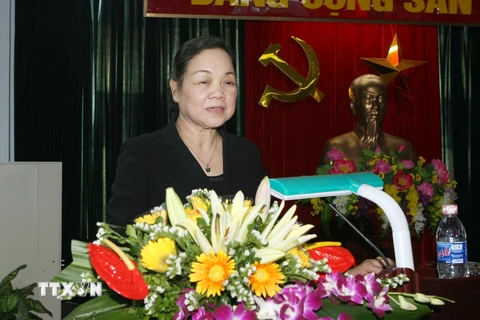 Bà Hà Thị Khiết, Bí thư Trung ương Đảng-Trưởng Ban Dân vận Trung ương. (Ảnh minh họa. Phạm Kiên/TTXVN)