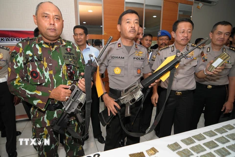 Cảnh sát Indonesia. Ảnh minh họa. (Nguồn: AFP/TTXVN)