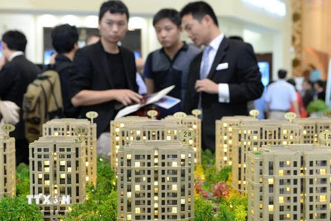 Một Hội chợ bất động sản diễn ra Thượng Hải. (Nguồn: THX/TTXVN)