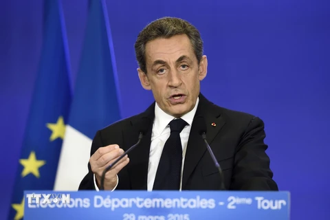 Nguyên Tổng thống Pháp Nicolas Sarkozy. (Nguồn: AFP/TTXVN)