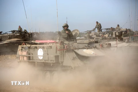Binh sỹ Israel trong cuộc tập trận gần khu vực biên giới Israel-Gaza ngày 7/6. (Ảnh minh họa. Nguồn: AFP/TTXVN)
