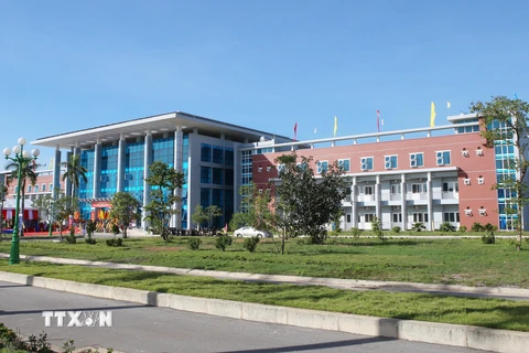Một góc Bệnh viện Đa khoa tỉnh Quảng Trị mới. (Ảnh: Hồ Cầu/TTXVN)