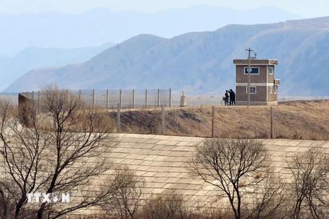 Biên giới Triều Tiên giáp với Trung Quốc. Ảnh minh họa. (Nguồn: AFP/TTXVN)