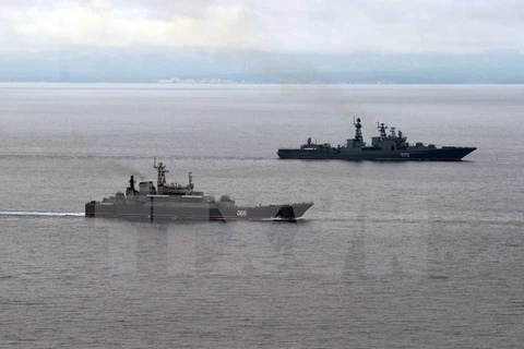Tàu chiến Nga . (Ảnh minh họa. Nguồn: AFP/TTXVN)