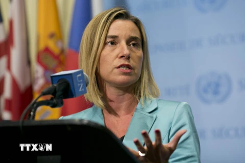 Đại diện cấp cao phụ trách chính sách an ninh-đối ngoại EU Federica Mogherini. (Nguồn: AFP/TTXVN)