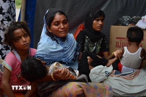 Người di cư từ Myanmar. (Nguồn: AFP/TTXVN)