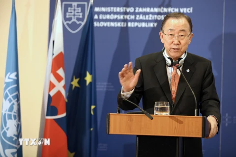 Tổng thư ký Ban Ki-moon. (Nguồn: THX/TTXVN)