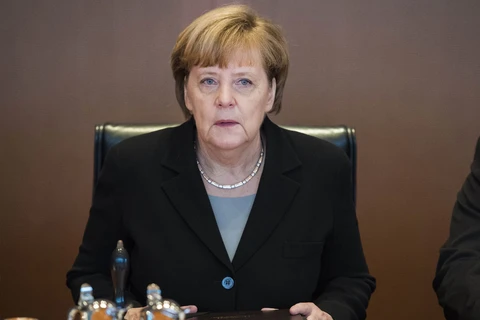 Thủ tướng Đức Angela Merkel trong cuộc họp tại Berlin. (Nguồn: AFP/TTXVN)