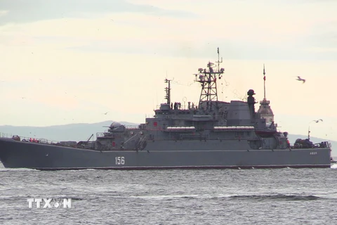Tàu chiến Nga. (Nguồn: AFP/TTXVN)