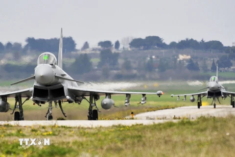 Máy bay chiến đấu của Không quân Hoàng gia Anh. (Nguồn: AFP/TTXVN)