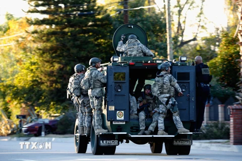 Lực lượng đặc nhiệm Mỹ tham gia truy đuổi nghi phạm vụ tấn công. (Nguồn: AFP/TTXVN)