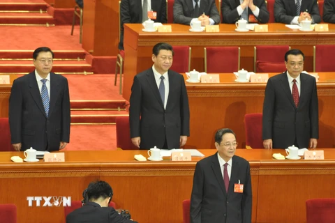 Lãnh đạo Đảng, chính phủ Trung Quốc tham dự một kỳ họp. (Ảnh minh họa. Thu-Yến-Đức/TTXVN)
