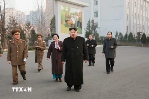 Nhà lãnh đạo Triều Tiên Kim Jong-un. (Nguồn: THX/TTXVN)