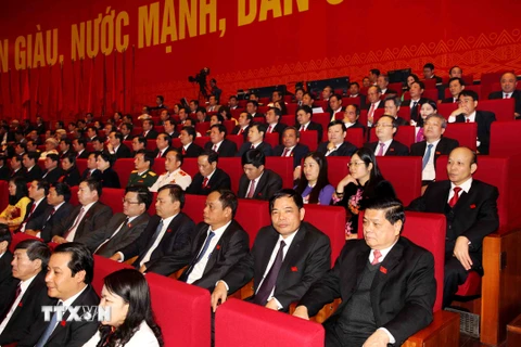 Các đại biểu tham dự phiên khai mạc Đại hội. (Ảnh: TTXVN)