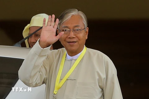 Tân Tổng thống Htin Kyaw. (Nguồn: AFP/TTXVN)