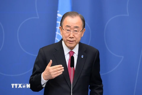 Tổng Thư ký Liên hợp quốc Ban Ki-moon. (Nguồn: AFP/TTXVN)