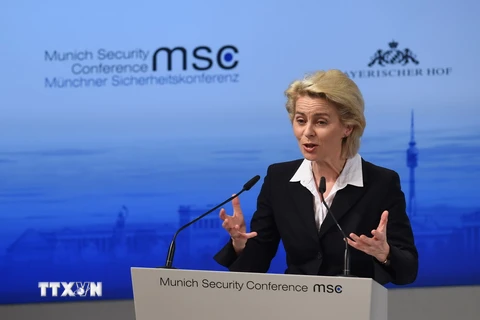 Bộ trưởng Ursula von der Leyen. (Nguồn: AFP/TTXVN)