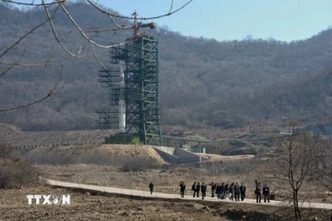 Bãi thử chính Punggye-ri ở huyện Kilju, tỉnh Bắc Hamgyong của Triều Tiên. (Nguồn: AFP/TTXVN)
