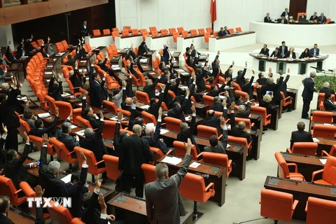 Một phiên họp của Quốc hội Thổ Nhì Kỳ. (Nguồn: AFP/TTXVN)