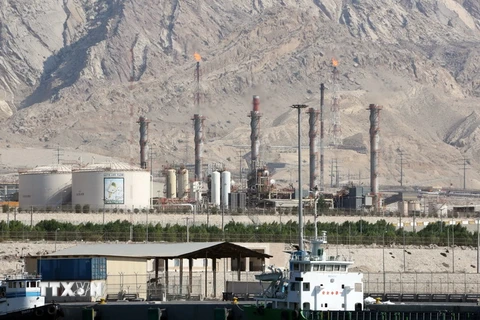 Toàn cảnh cơ sở khai thác dầu khí South Pars của Iran. (Nguồn: AFP/TTXVN)