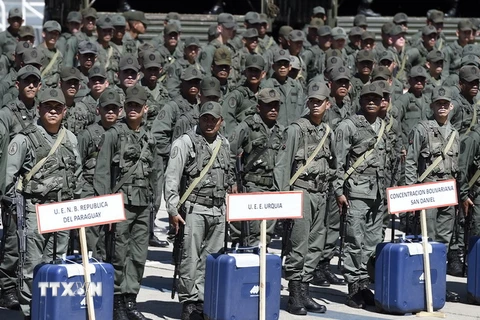 Binh sỹ quân đội Venezuela. (Nguồn: AFP/TTXVN)