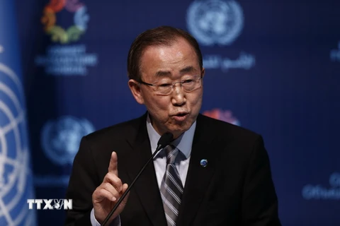 Tổng thư ký Ban Ki-moon. (Nguồn: EPA/TTXVN)