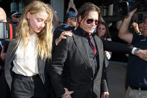Johnny Depp và Amber Heard. (Nguồn: people.com)