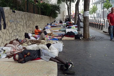 Người tị nạn tại thủ đô Paris. (Nguồn; Getty images)