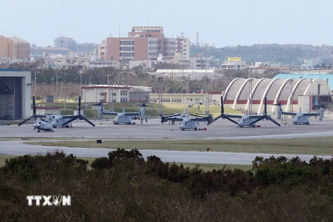 Một căn cứ không quân của Mỹ tại Nhật Bản. (nguồn: AFP/TTXVN)