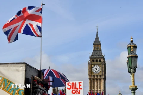 Khu vực tòa nhà Quốc hội Anh ở London. (Nguồn: AFP/TTXVN)