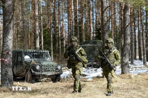 Binh sỹ thuộc NATO trong một cuộc tập trận. (Nguồn: THX/TTXVN)