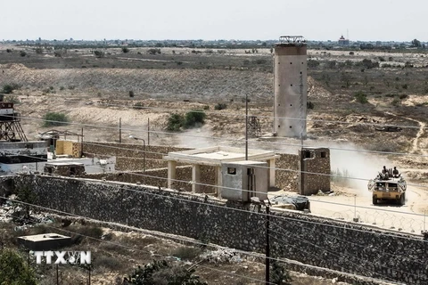 Khu vực biên giới giữa Ai Cập và phía Nam Dải Gaza ngày 28/6. (Nguồn: AFP/TTXVN)