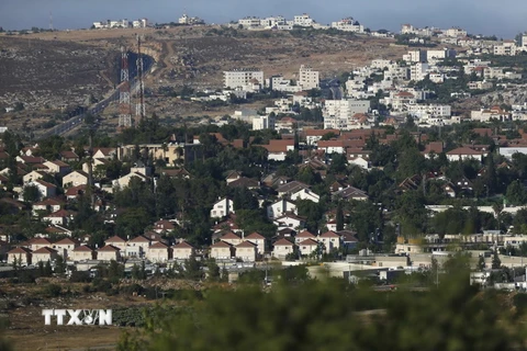 Khu định cư Do Thái Ofra ở bắc Ramallah ngày 27/6. (Nguồn: AFP/TTXVN)