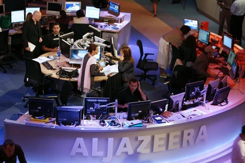 Một góc văn phòng của Al-Jazeera. (Nguồn: AFP)
