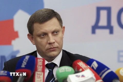 Người đứng đầu Cộng hòa Nhân dân Donetsk tự xưng (DPR) Alexander Zakharchenko. (Nguồn: EPA/TTXVN)