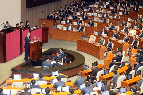 Một phiên họp của Quốc hội Hàn Quốc ở Seoul. (Nguồn: EPA/TTXVN)