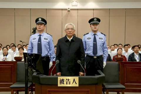 Ông Vương Mân trong một phiên xét xử. (Nguồn: Xinhua)
