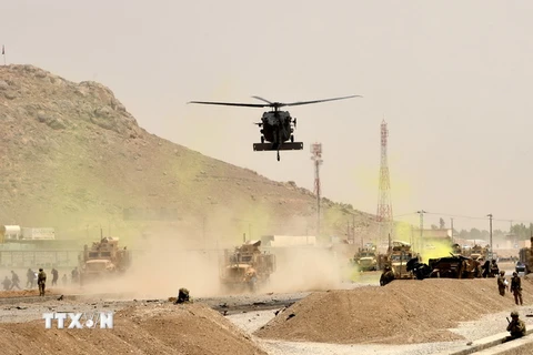 Máy bay quân sự Mỹ tuần tra tại Kandahar. (Nguồn: AFP/TTXVN)