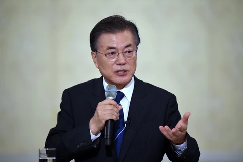 Tổng thống Hàn Quốc Moon Jae-in. (Nguồn: AFP/TTXVN)