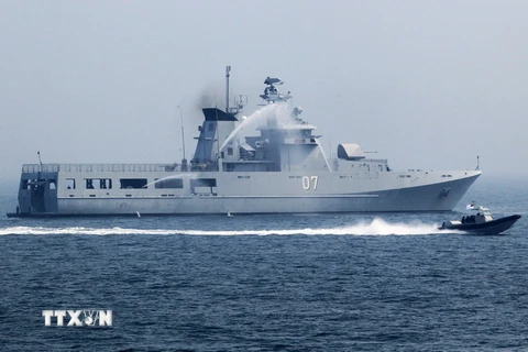 Tàu của hải quân Brunei tham gia một cuộc diễn tập hợp tác hàng hải. Ảnh minh họa. (Nguồn: THX/TTXVN)