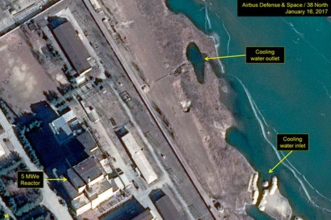ận cảnh lò phản ứng hạt nhân số 5 của Triều Tiên tại cơ sở Yongbyon ngày 16/1. (Nguồn: 38 North)