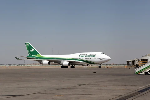 Máy bay Boeing 747 của hãng hàng không Iraq Airways tại sân bay Baghdad ngày 5/8/2014. (Nguồn: AFP/TTXVN)