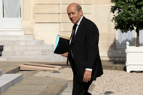 Ngoại trưởng Pháp Jean-Yves Le Drian tại thủ đô Paris. (Nguồn: AFP/TTXVN)