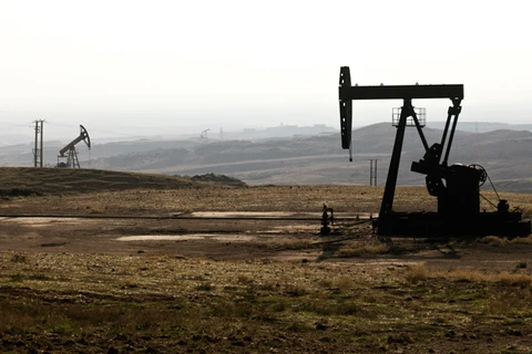 Một giếng khai thác dầu ở Syria. (Nguồn: AFP)